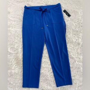 NEW NYCC New York Clothing Co Career Petite Plus Cobalt Blue Dress Pants 16P 16